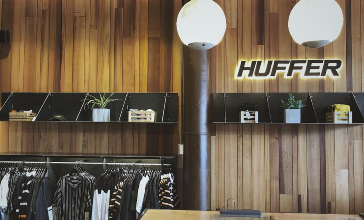 Huffer - Custom metal fabrication fit out for retail, Newmarket, Auckland