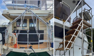 Marine Stainless Steel Fabrication Auckland - stainless steel davit systems and stainless steel boat stairs